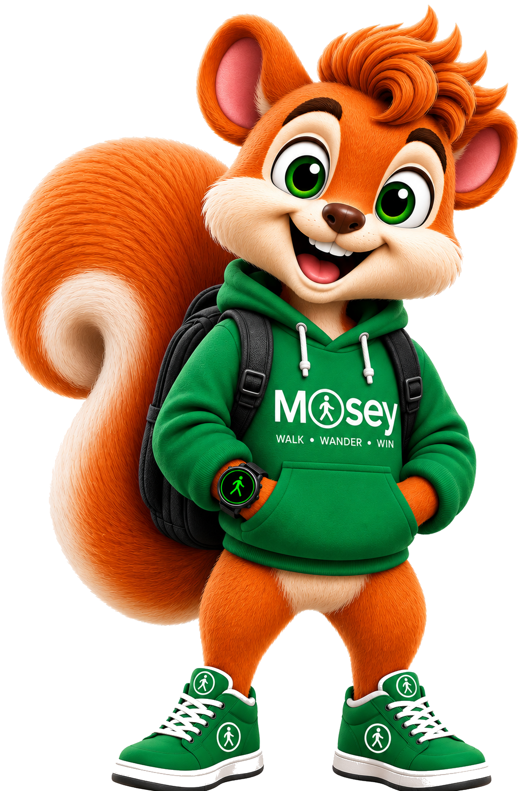 Mosey the squirrel encouraging you to reach the next step multiplier tier