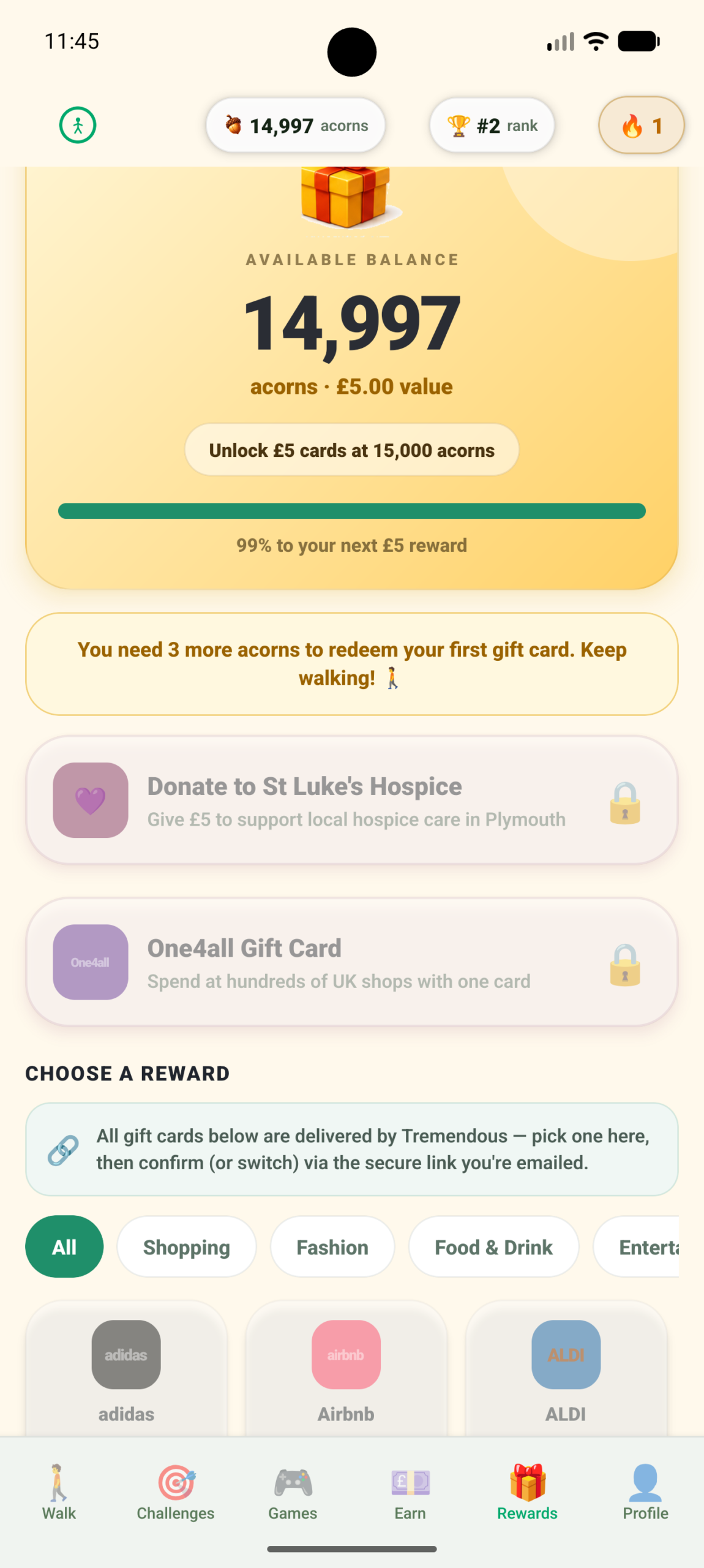 Mosey app screen 4